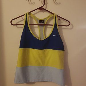 Nike Dri-Fit Tank Top Womens MediumMulti-Color  Work Out Athletic Racer Back
